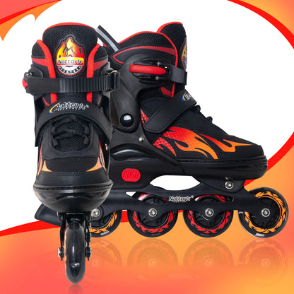 Nattork Adjustable Inline Skates for Kids - The Rush Fire