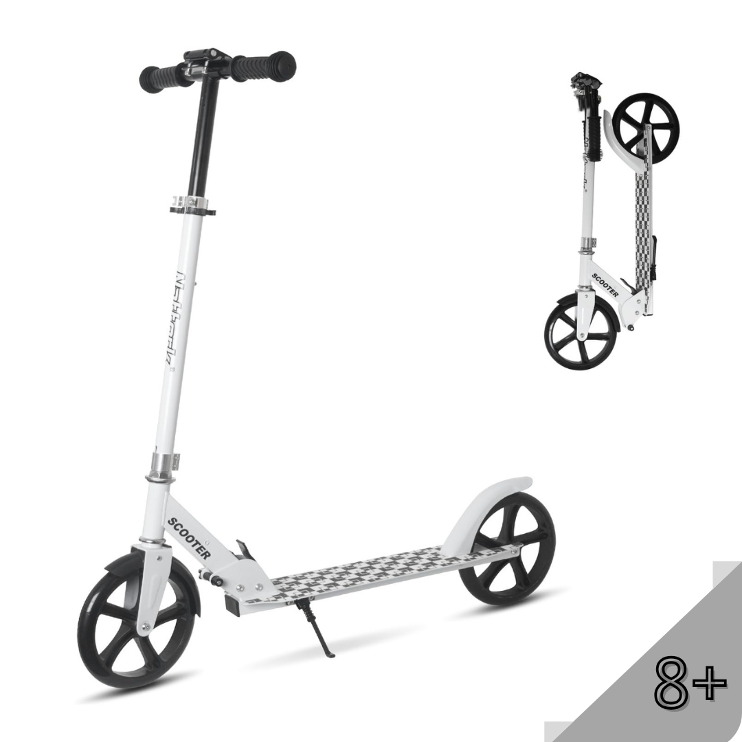 Nattork Foldable & Kick Scooter Ages 8+ Ink White