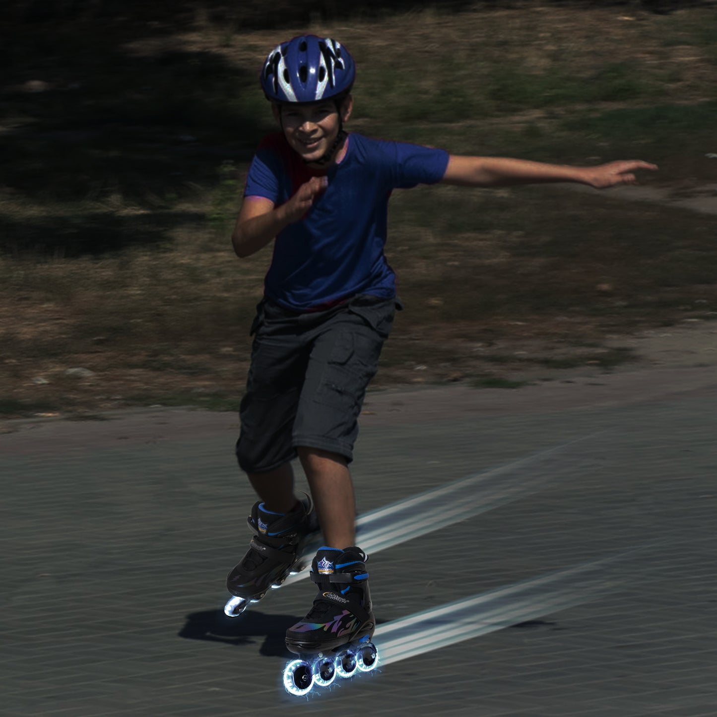 Nattork Adjustable Inline Skates for Kids - The Rush Lightning