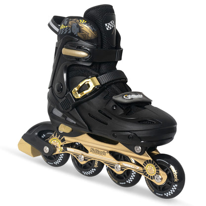 Nattork BLADE RACERS Adjustable Inline Skates - Gold