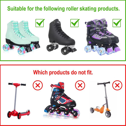 Nattork Light up Roller Skate Wheels - Teal