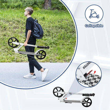 Nattork Foldable & Kick Scooter Ages 8+ Ink White