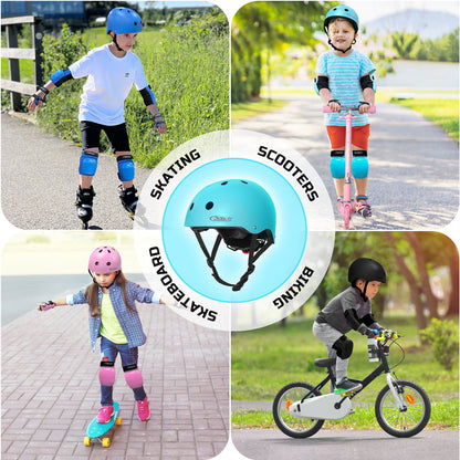 Nattork Skate Helmet Protective Gear for Kids - Pink